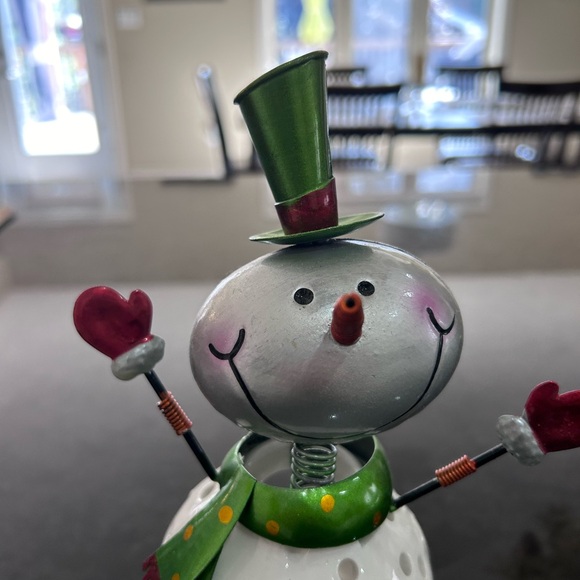 Snowman candle holder - Picture 4 of 8